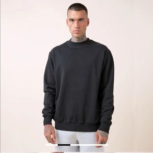 heavyweight sweatshirt pullover black Faded brand